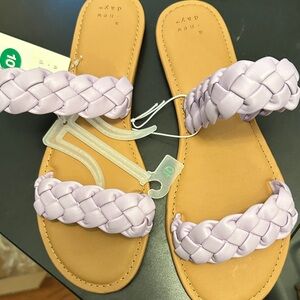 Lilac Braided Sandals